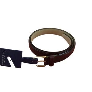 Perry Ellis belt men's 36 Oxblood Red business portfolio goldtone buckle